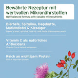 AniForte® Vitalpulver mit wertvollen Mikronährstoffen wie Bierhefe, Spirulina, Hagebutte, Mariendistel und Kieselgur. Das Pulver enthält auch Vitamin C als natürliches Antioxidans und liefert wichtiges Protein für die Unterstützung der Gesundheit von Fell und Haut.