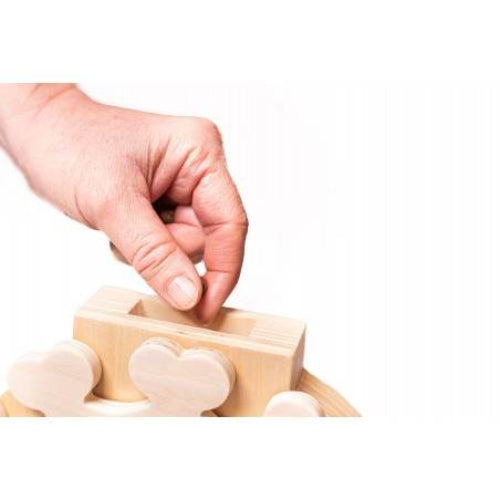 Holz Intelligenzspielzeug Fr Hunde & Katzen  Interaktives Puzzle  Futterspielzeug Zur Geistigen Frderung Holz Futtersuchspielzeug
