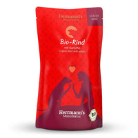 Herrmann's Classic Bio-Menü – Ergänzungsfutter für Hunde mit 50 % Bio-Rind, Apfel, Kartoffeln und Kokosflocken, aus kontrolliert biologischem Anbau, getreide- und zusatzstofffre