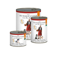 Hunde-Menü Rind „High Sensitive“ mit 87 % Bio-Rindfleisch, Karotten, Kartoffeln und Fenchel – getreidefreies Nassfutter für sensible Hunde mit Unverträglichkeiten