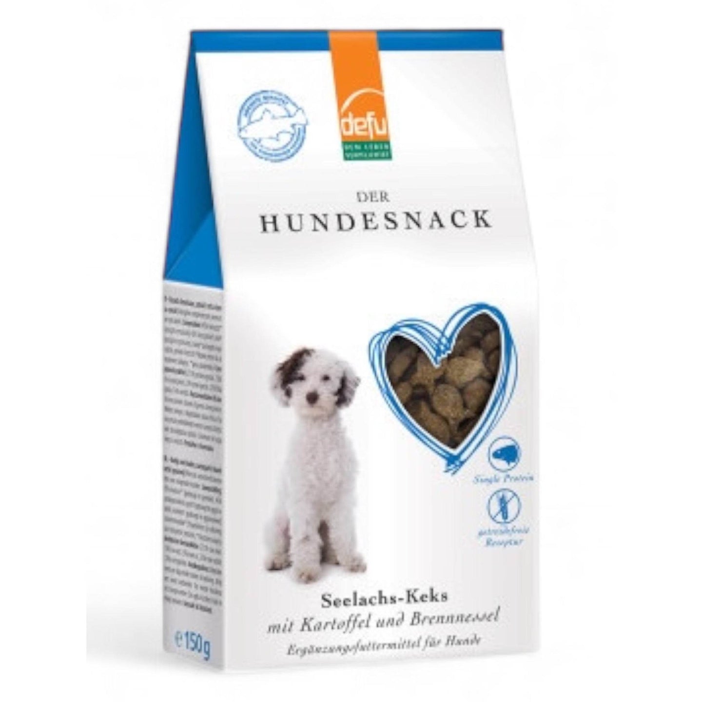 Hundeleckerli mit Seelachs und Superfoods – gesund, nahrhaft und bekömmlich, ideal für die tägliche Belohnung.