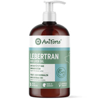 AniForte Lebertran für Hunde, Katzen und Pferde – hochwertiges Fischöl mit Omega-3-Fettsäuren, Vitamin A und D, unterstützt Immunsystem, Knochenbau und Stoffwechsel, ideal zum Barfen
