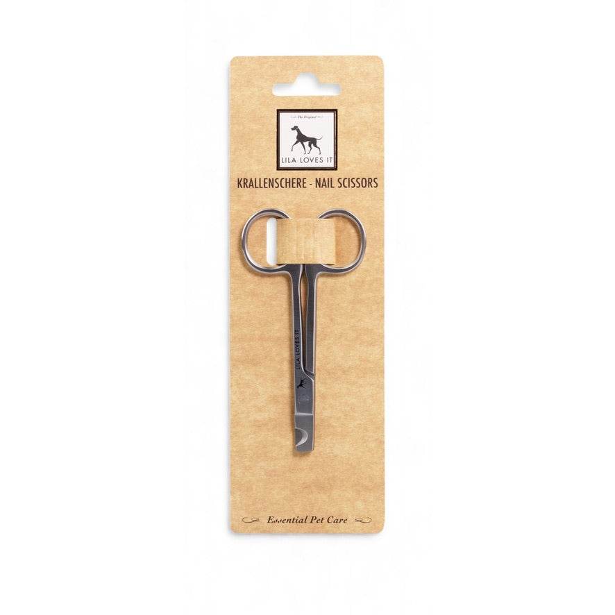 LILA LOVES IT Krallenschere für Hunde – ergonomisch geformte Schere aus hochwertigem Edelstahl. Entwickelt für präzises, sicheres und komfortables Schneiden der Hundekrallen. Ideal für die regelmäßige Pfotenpflege zu Hause.