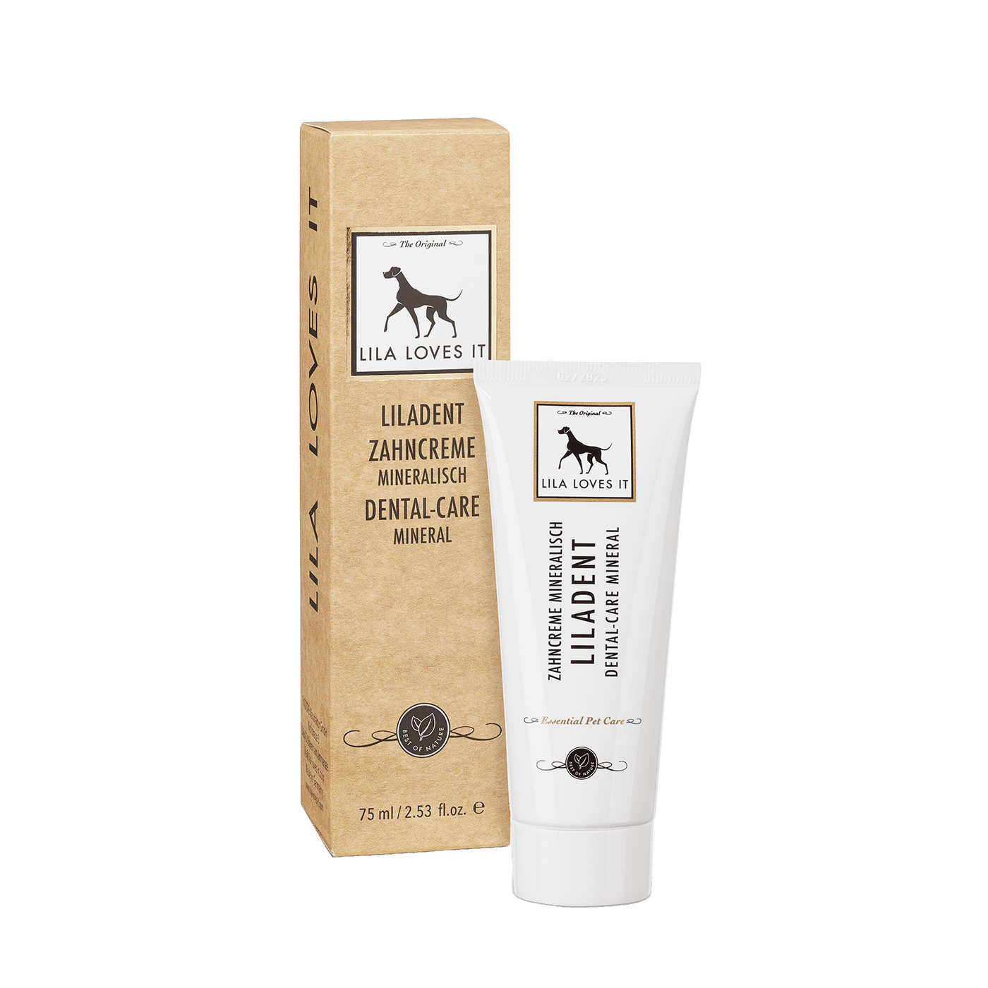 LILA LOVES IT ZAHNCREME für Hunde – natürliche Zahncreme auf mineralischer Basis mit Kokosöl und pflanzlichen Enzymen für intensive Zahnreinigung und sanfte Pflege von Zahnfleisch und Maulschleimhaut. Ideal für Welpen und Tiere mit Allergien.