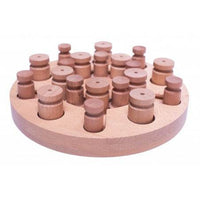 My Intelligent Dogs® MANDALA & STERN Hundespielzeug mit 20 Spielsteinen, ideal für die Förderung von Problemlösungsfähigkeiten und geistiger Ausdauer bei Hunden. Das Design enthält verschiedene Schwierigkeitsgrade, die je nach Bedarf angepasst werden können.