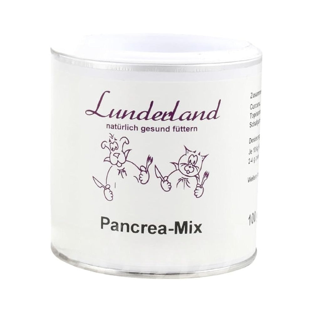 Natürliche Kräutermischung Pancrea-Mix zur Unterstützung von Leber und Bauchspeicheldrüse bei Hunden und Katzen – mit Curcuma, Spirulina, Topinambur & Mariendistel

