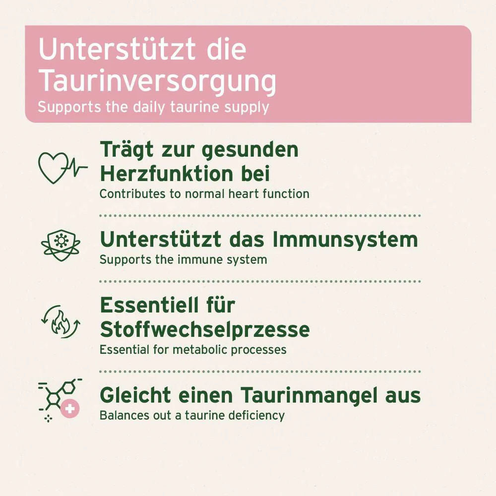 AniForte Taurin Pulver – hochdosierte Taurin-Ergänzung für Hunde Wofür geeignet