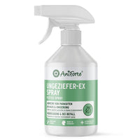 Aniforte Ungeziefer-EX Spray zur Abwehr von Parasiten in Haus und Umgebung, wird präventiv und bei Befall eingesetzt, schützt Haustiere vor Schädlingen.
