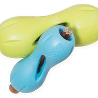 West Paw Zogoflex Qwizl Kaustange – robustes und langlebiges Kauspielzeug für Hunde, das Zähne und Zahnfleisch schont, aus ungiftigem, BPA-freiem Material, mit Leckerli-Fach für langanhaltenden Kau- und Spielspaß.