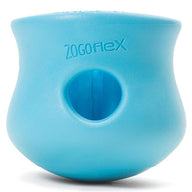 Robustes Zogoflex Toppl Hundespielzeug in Becherform, befüllt mit Snacks – in zwei Größen ineinander gesteckt, aus recycelbarem Material, ideal zum Schlecken, Kauen und Einfrieren.